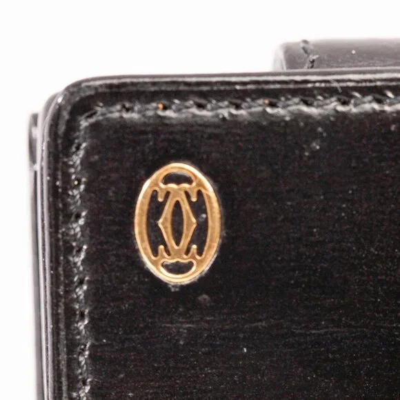 Authentic Cartier Gold Tone Panthere Travel Desk Clock - Picture 5 of 6